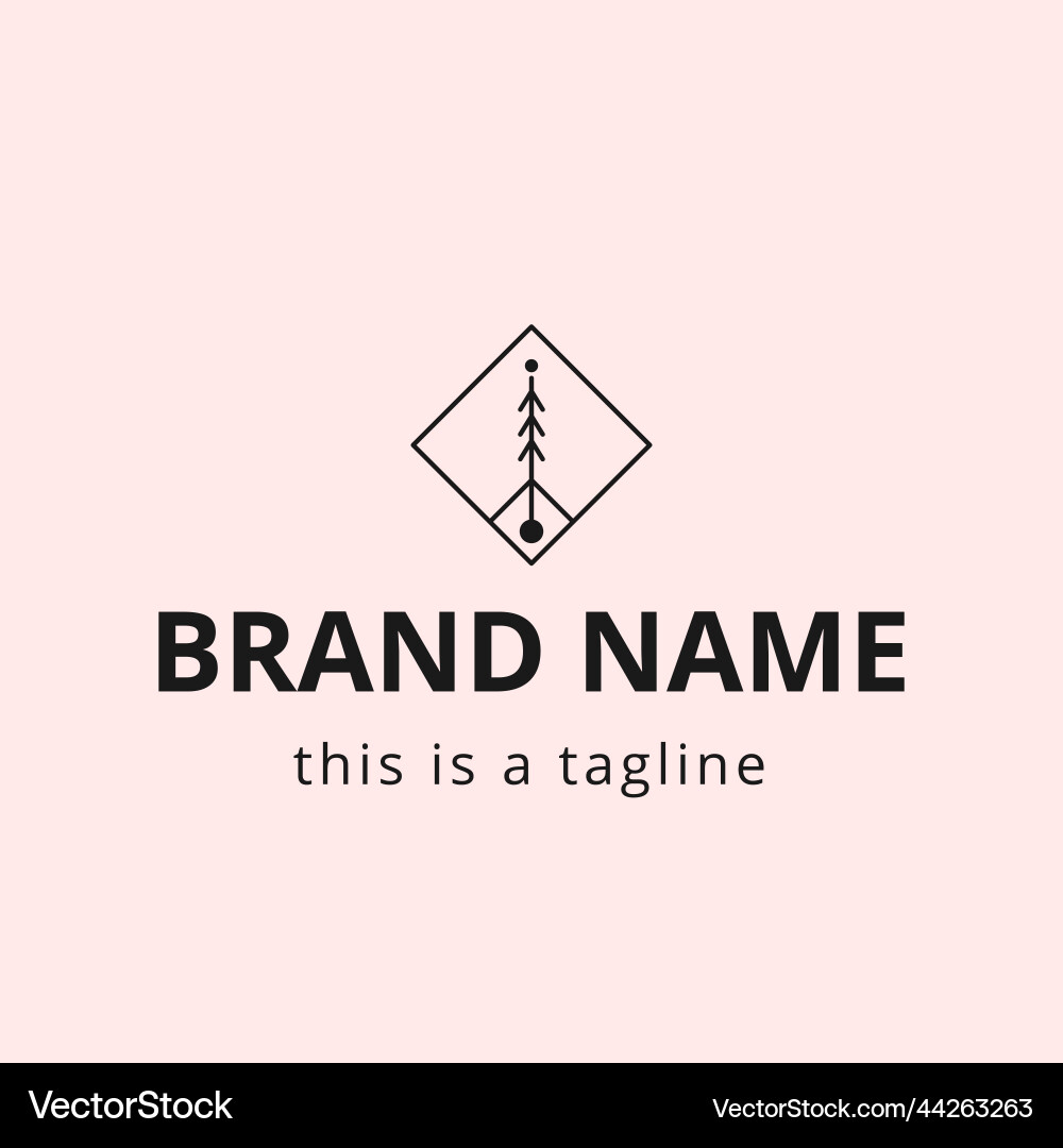 Logo abstract tree Royalty Free Vector Image - VectorStock
