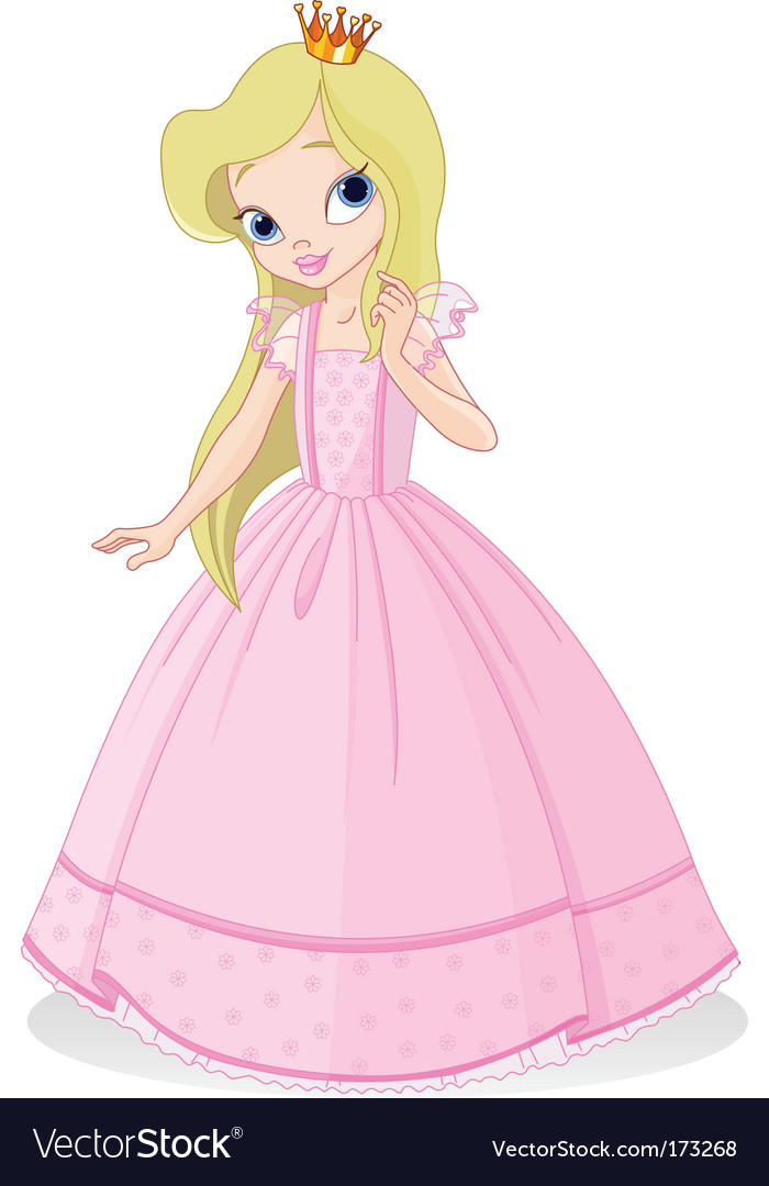 Beautiful princess Royalty Free Vector Image - VectorStock