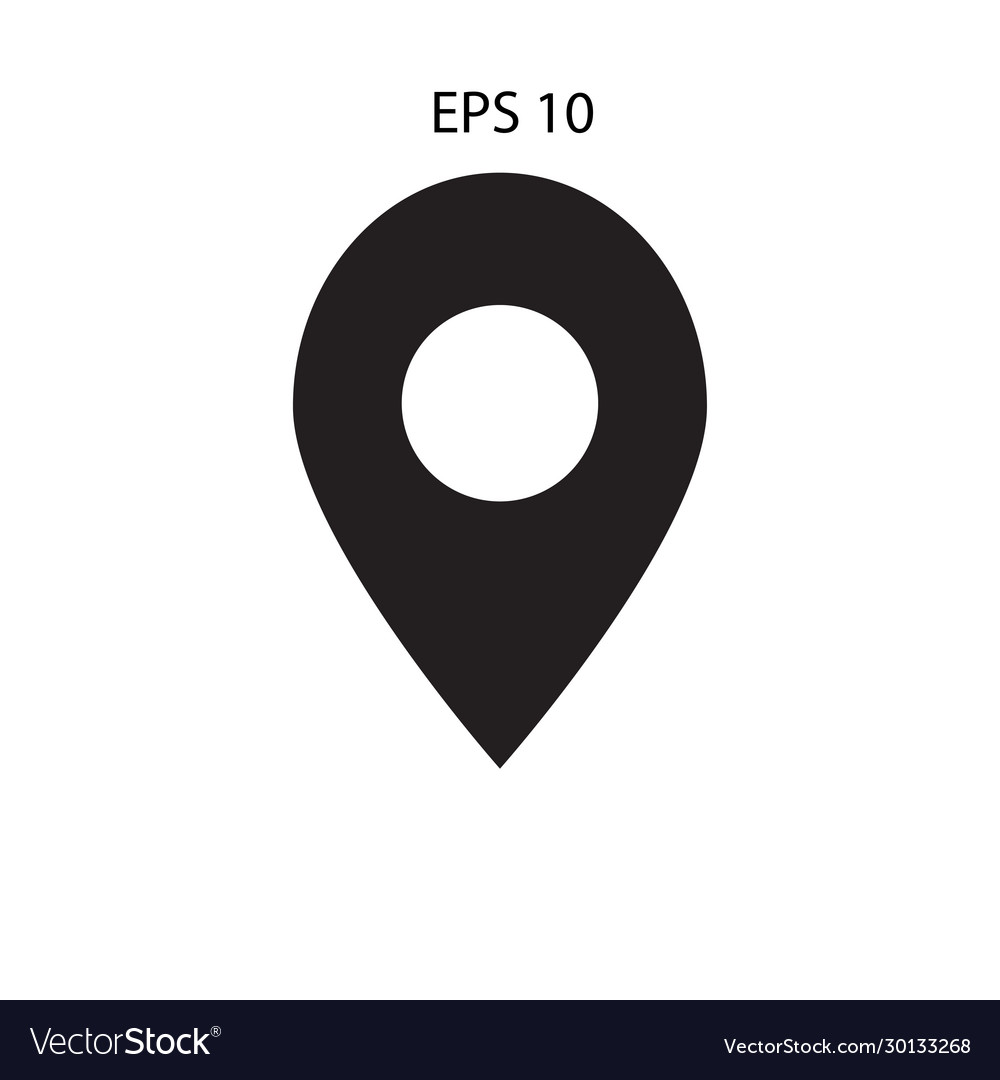 Map pointer direction icon location mark symbol Vector Image