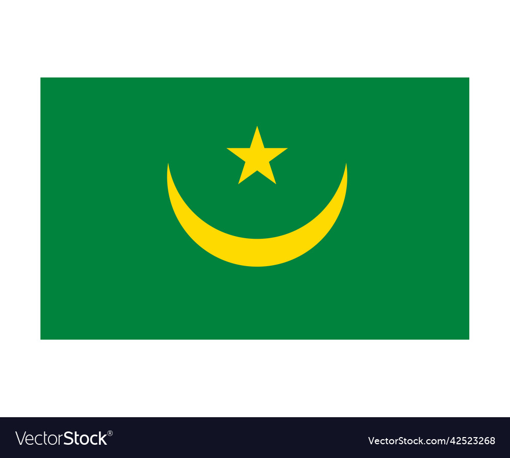 Mauritania flag national africa emblem symbol icon