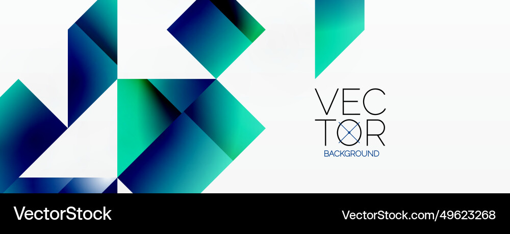 Minimalist Elegance Lines Squares Triangles Vector Image