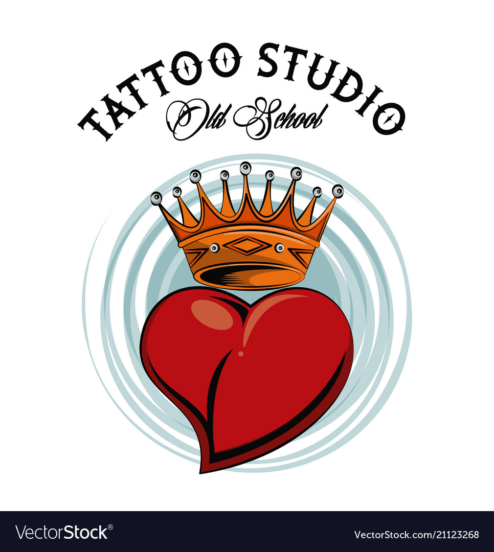 Tattoo studio design Royalty Free Vector Image