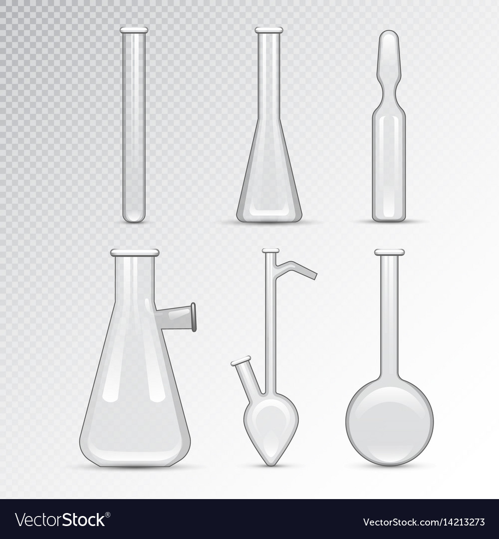 Chemische Labor 3D Laborflasche Glaswarenschlauch