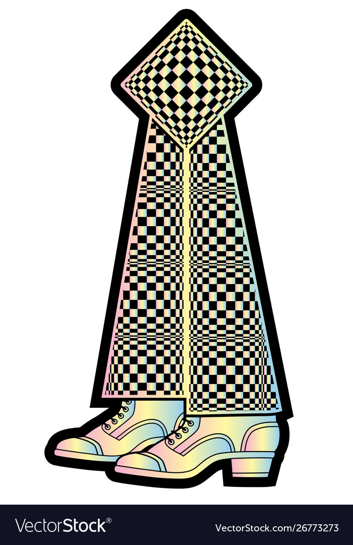 Funny surreal bookmark in a shape legs vector image Funny surreal bookmark in a shape legs