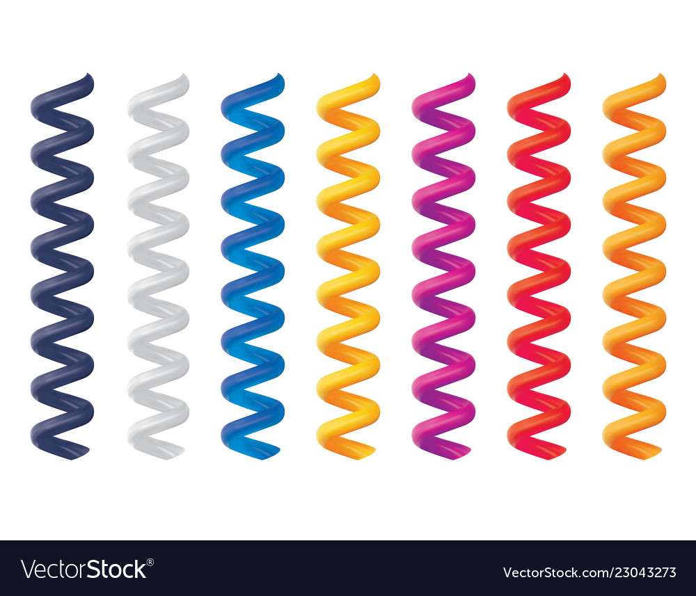 spiral phone cord vector