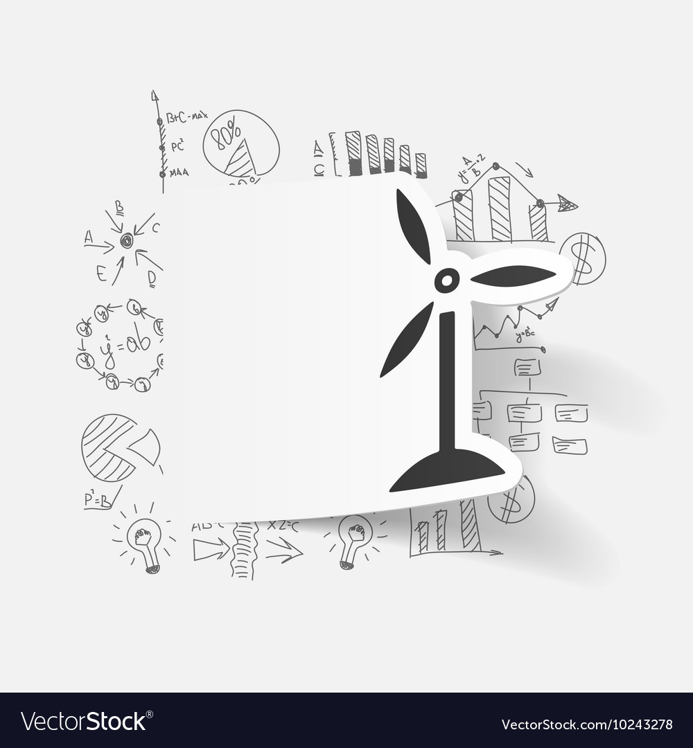 Drawing business formulas wind turbines