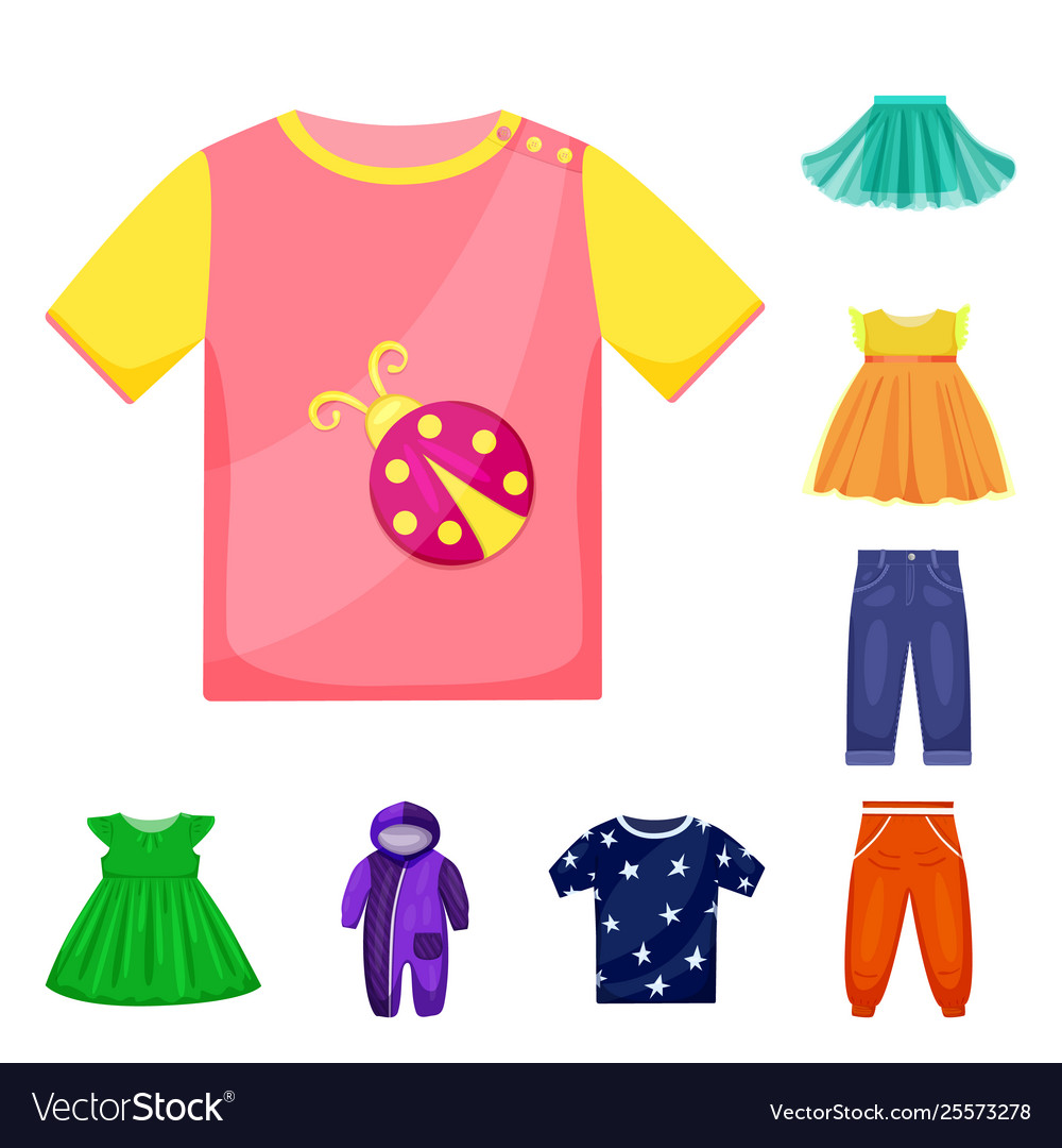 Isolated object baby and kid symbol collection