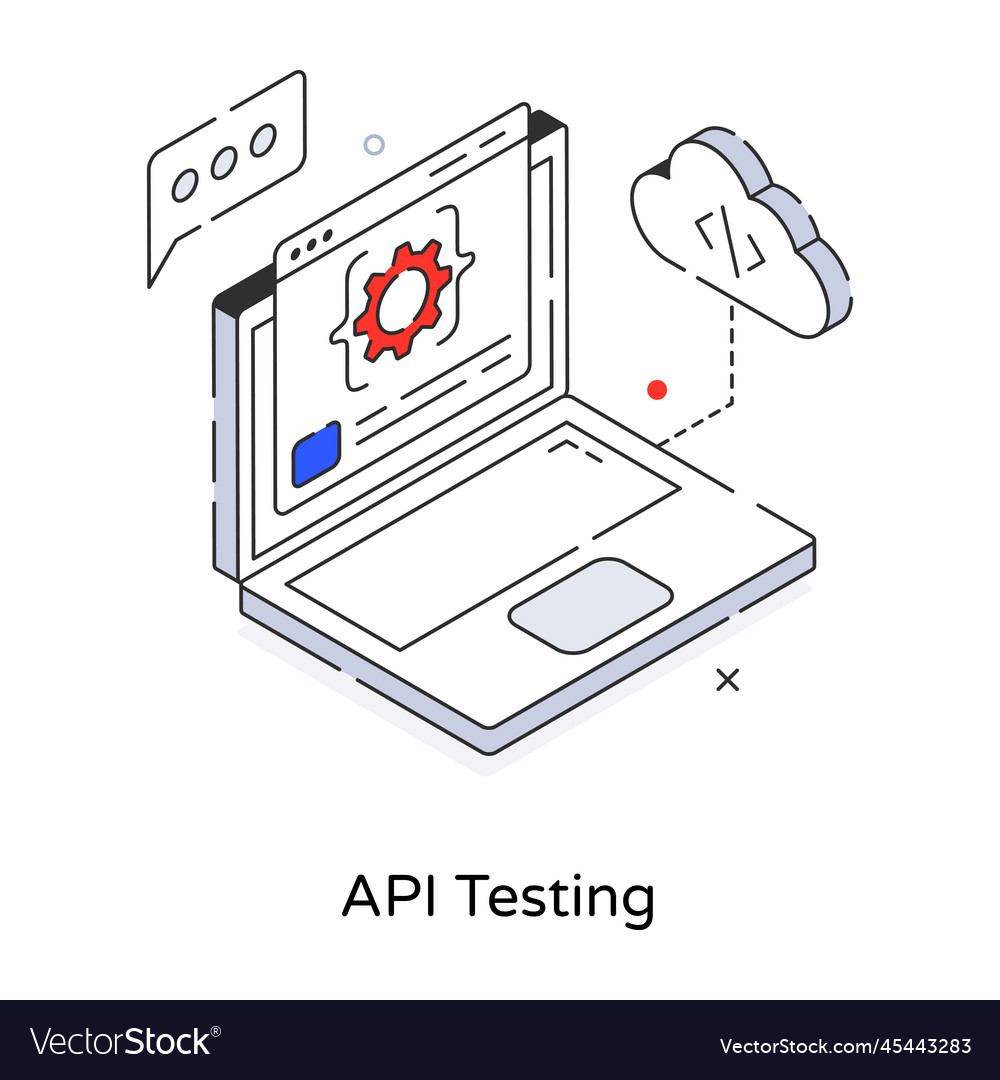 Api testing Royalty Free Vector Image - VectorStock