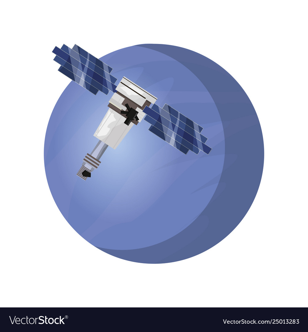 Astronomy space satellite planet exploration Vector Image