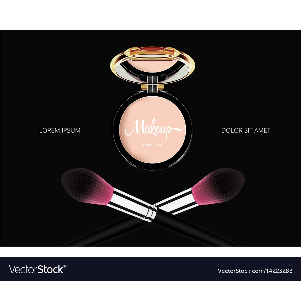 Face cosmetic makeup template powder