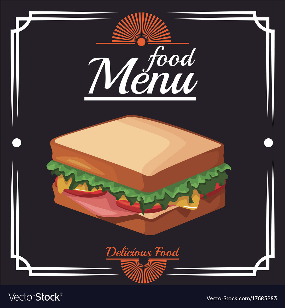 Food restaurant menu Royalty Free Vector Image