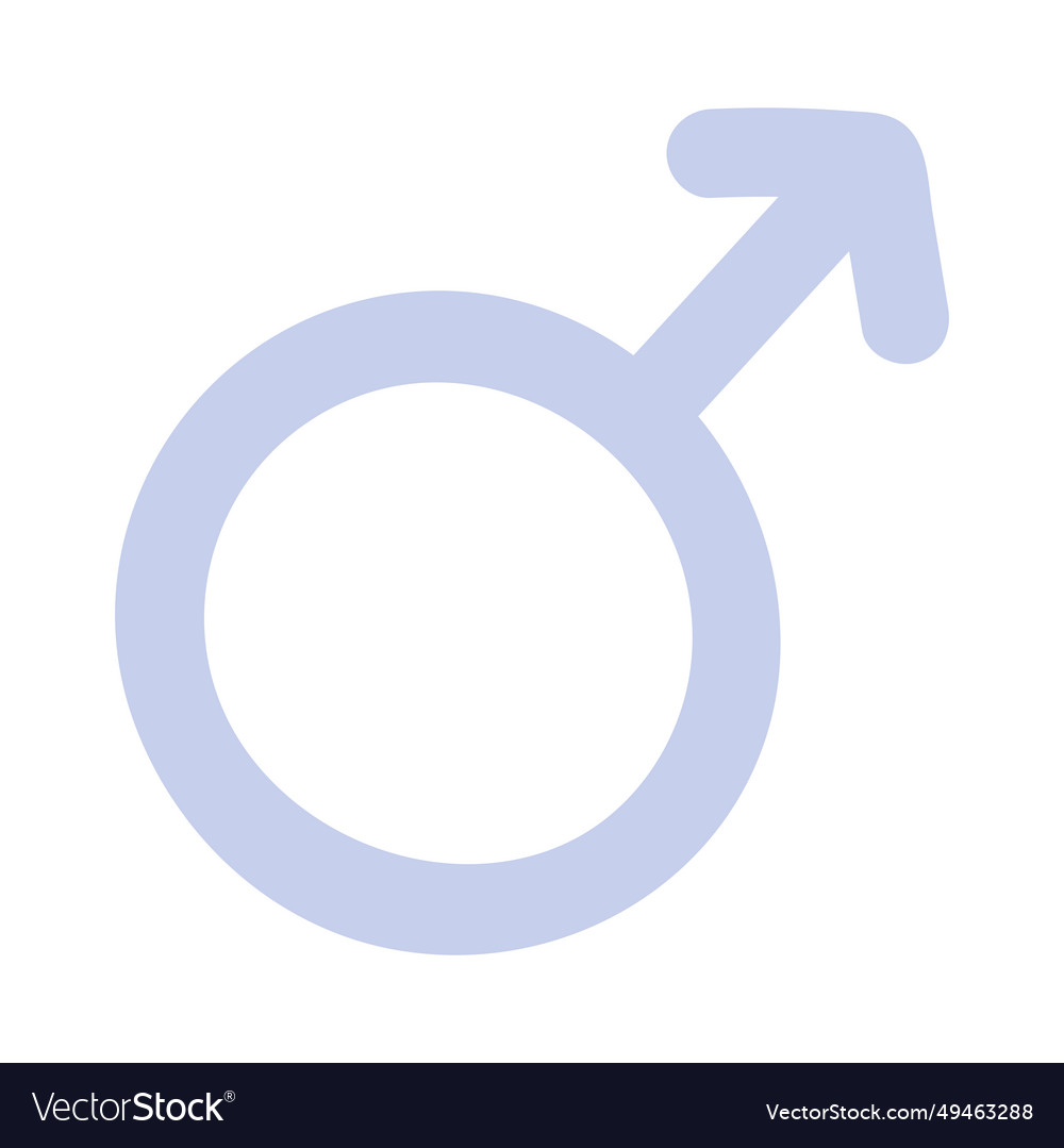 Male gender sign Royalty Free Vector Image - VectorStock