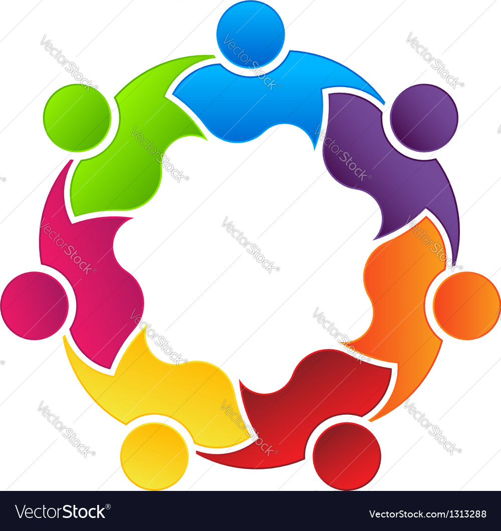 Teaming 7 Royalty Free Vector Image - VectorStock