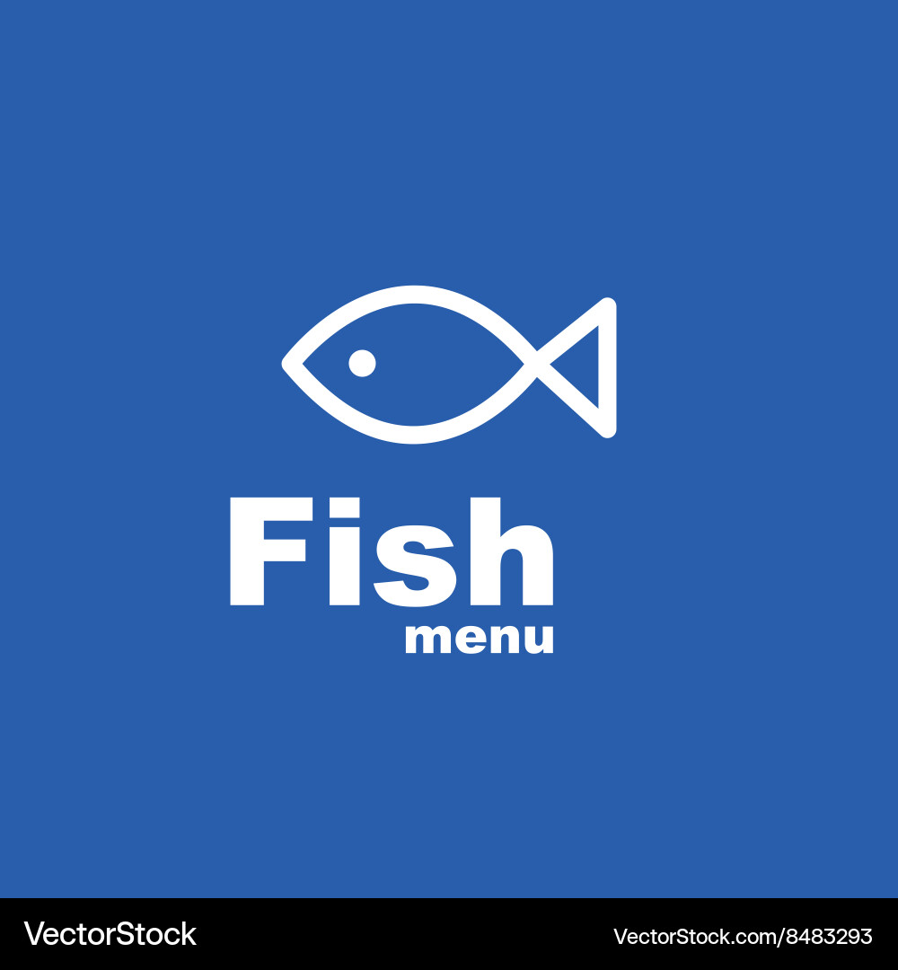 Fish menu Royalty Free Vector Image - VectorStock