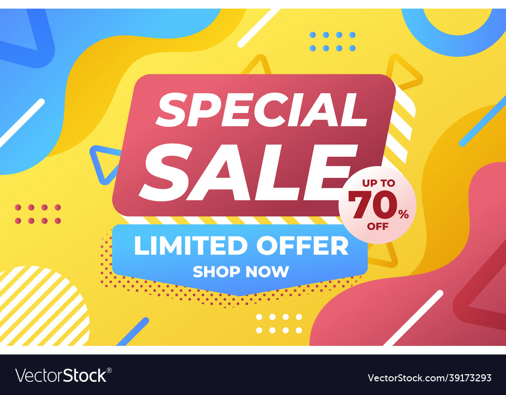 Flat sale background