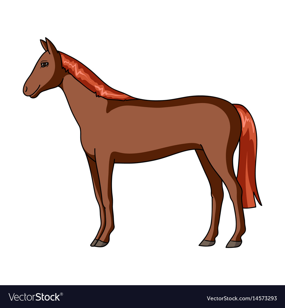 Horseanimals single icon in cartoon style Vector Image Horseanimals single icon in cartoon style Vector Image