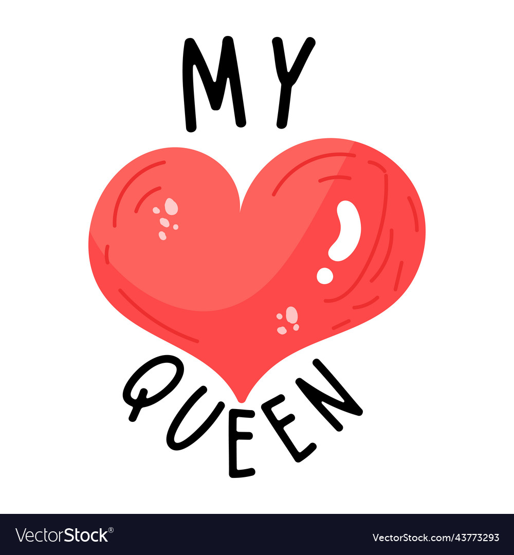 Be my queen Royalty Free Vector Image - VectorStock