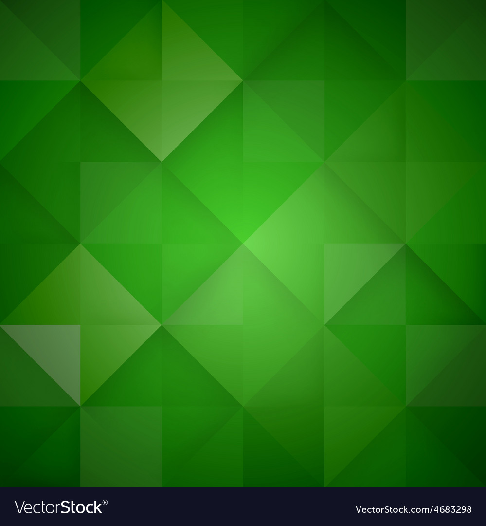 Abstract mosaic green background Royalty Free Vector Image