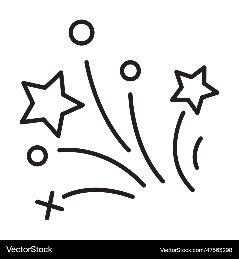 Firework icon Royalty Free Vector Image - VectorStock