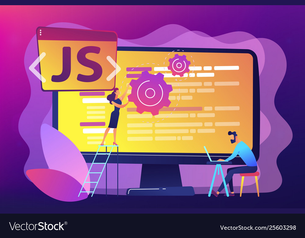 Javascript concept Royalty Free Vector Image - VectorStock