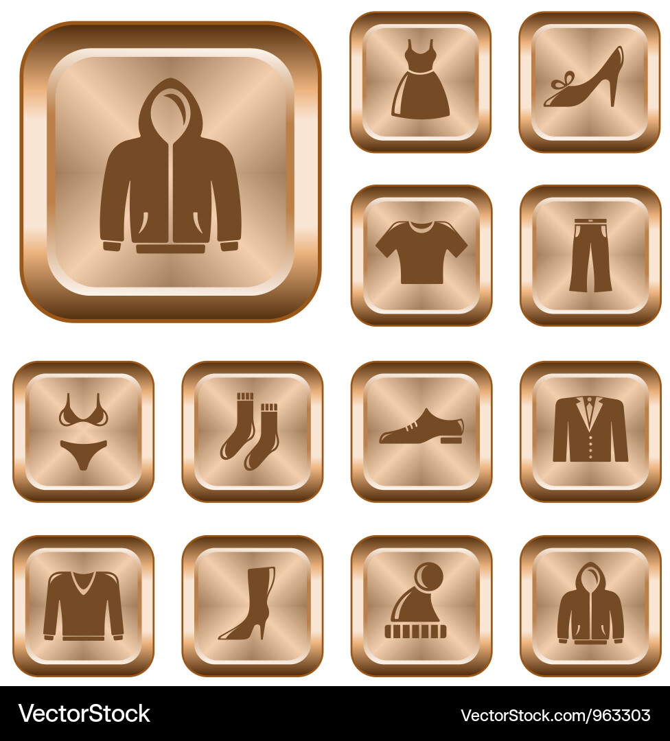 Clothes buttons Royalty Free Vector Image - VectorStock