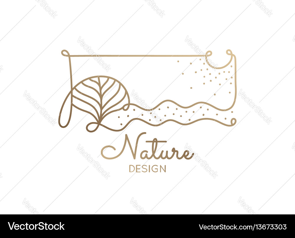 Logo nature Royalty Free Vector Image - VectorStock