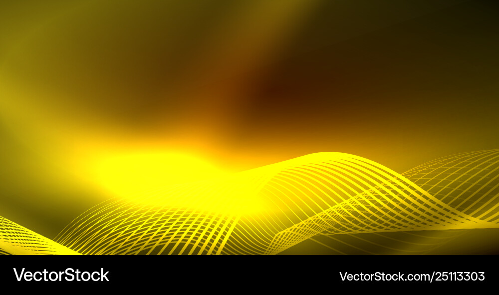 Neon wave background Royalty Free Vector Image