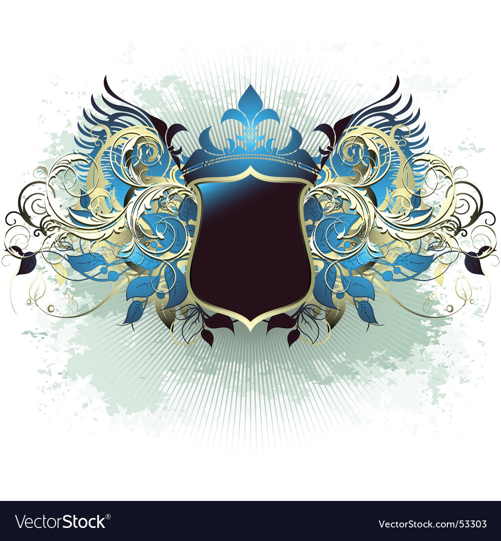 Ornamental Shield Royalty Free Vector Image - Vectorstock