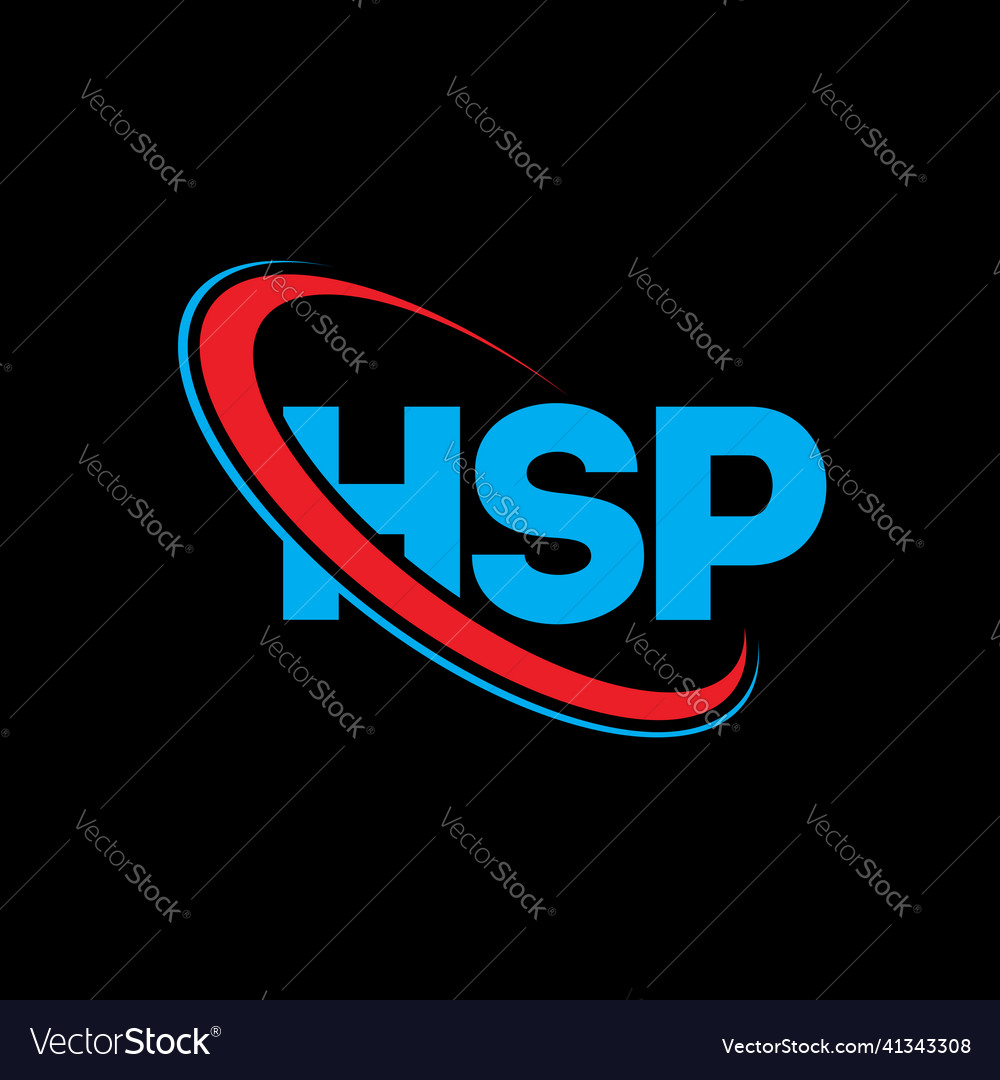 Hsp logo letter design Royalty Free Vector Image