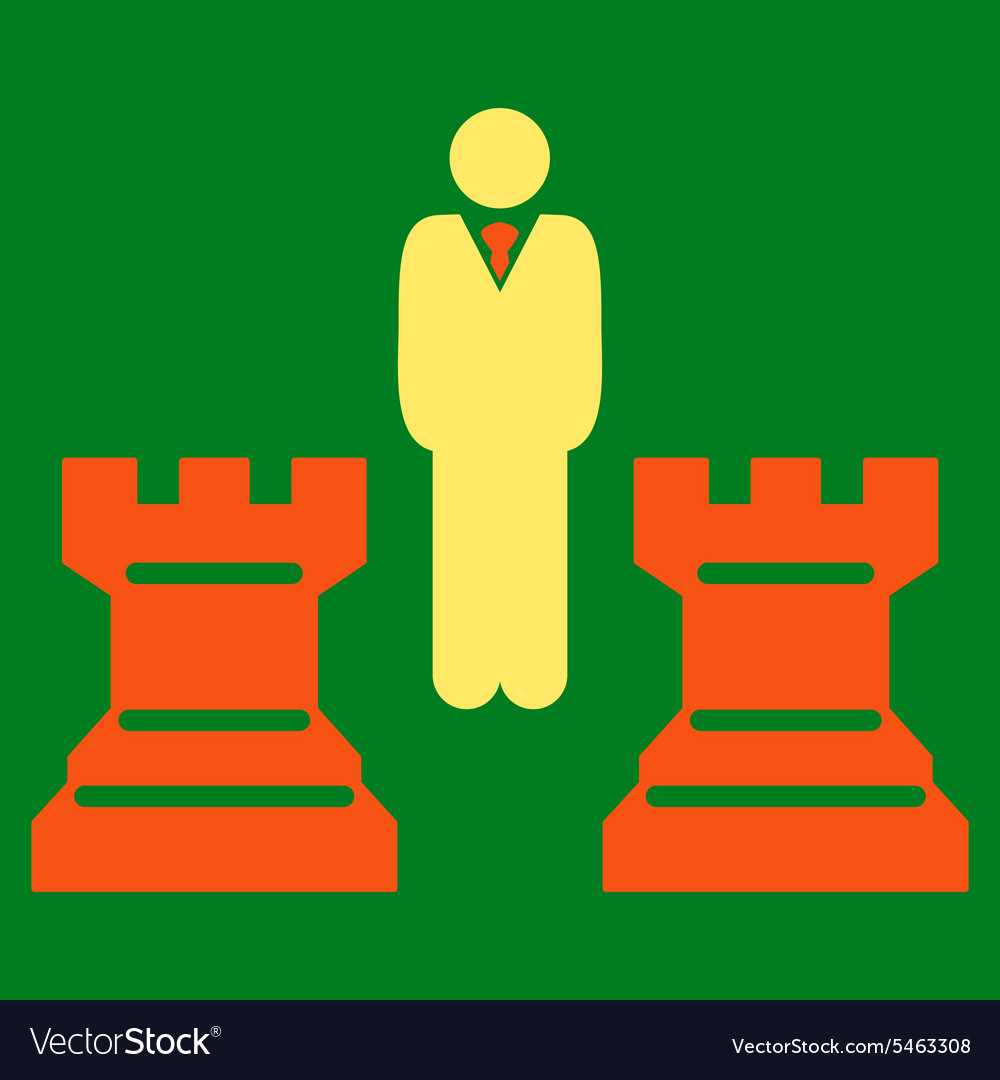 Strategy icon from business bicolor set Royalty Free Vector