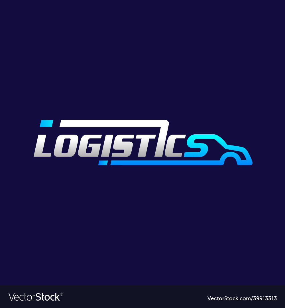 Auto truck transport logistics logo design Vector Image