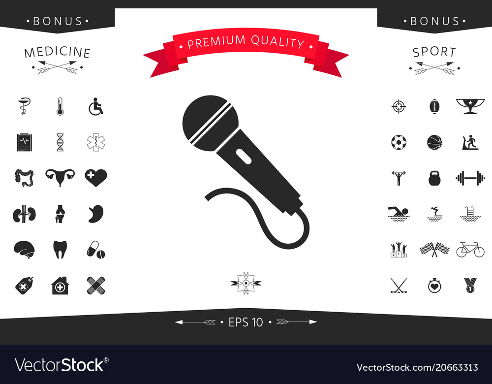 Microphone symbol icon