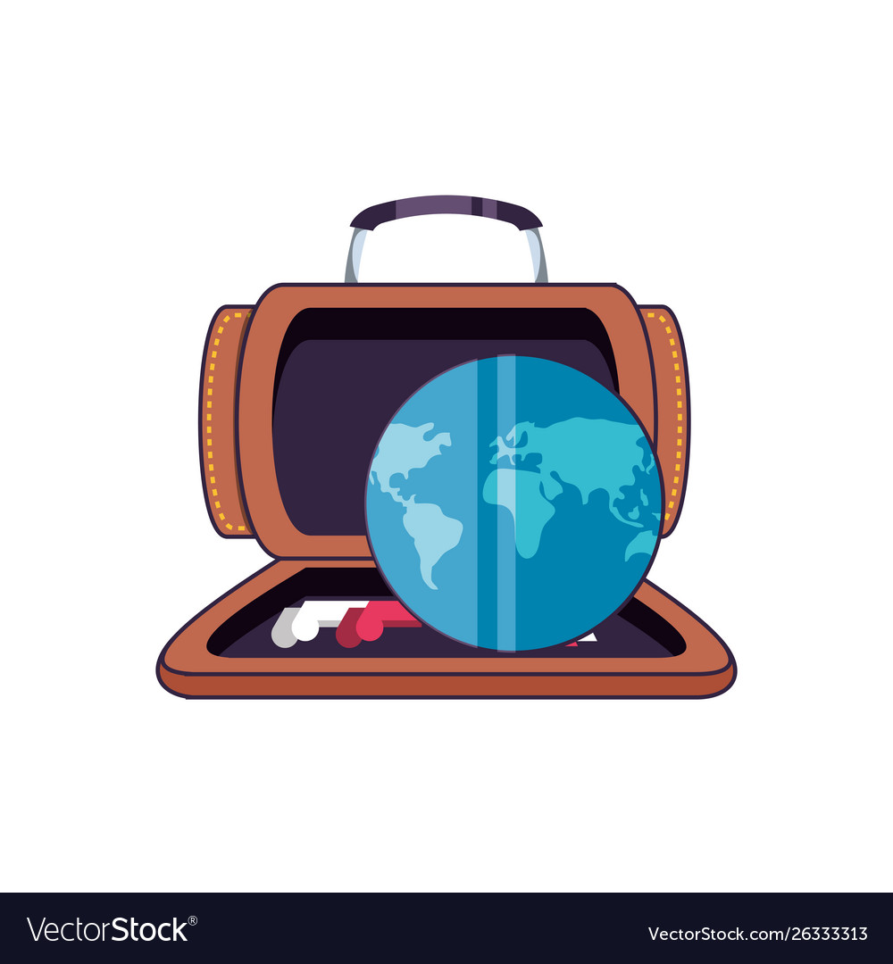 blue planet suitcase