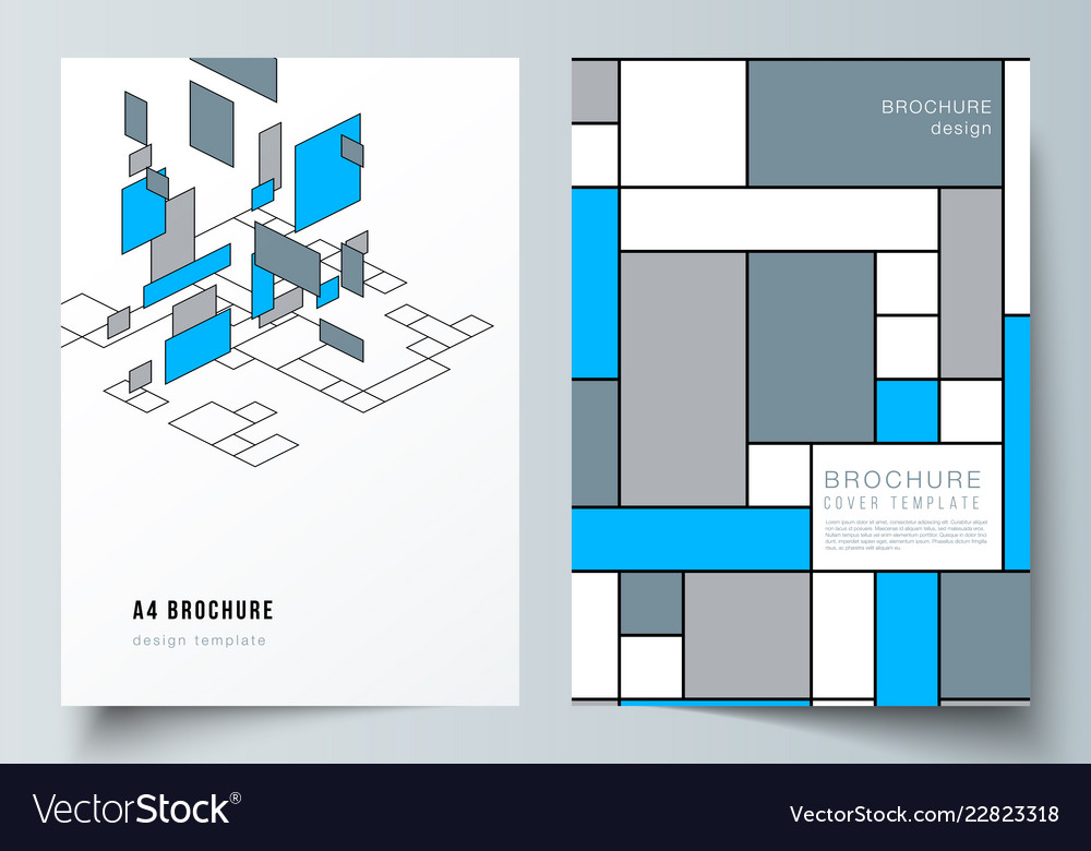 Layout of a4 format modern cover Royalty Free Vector Image