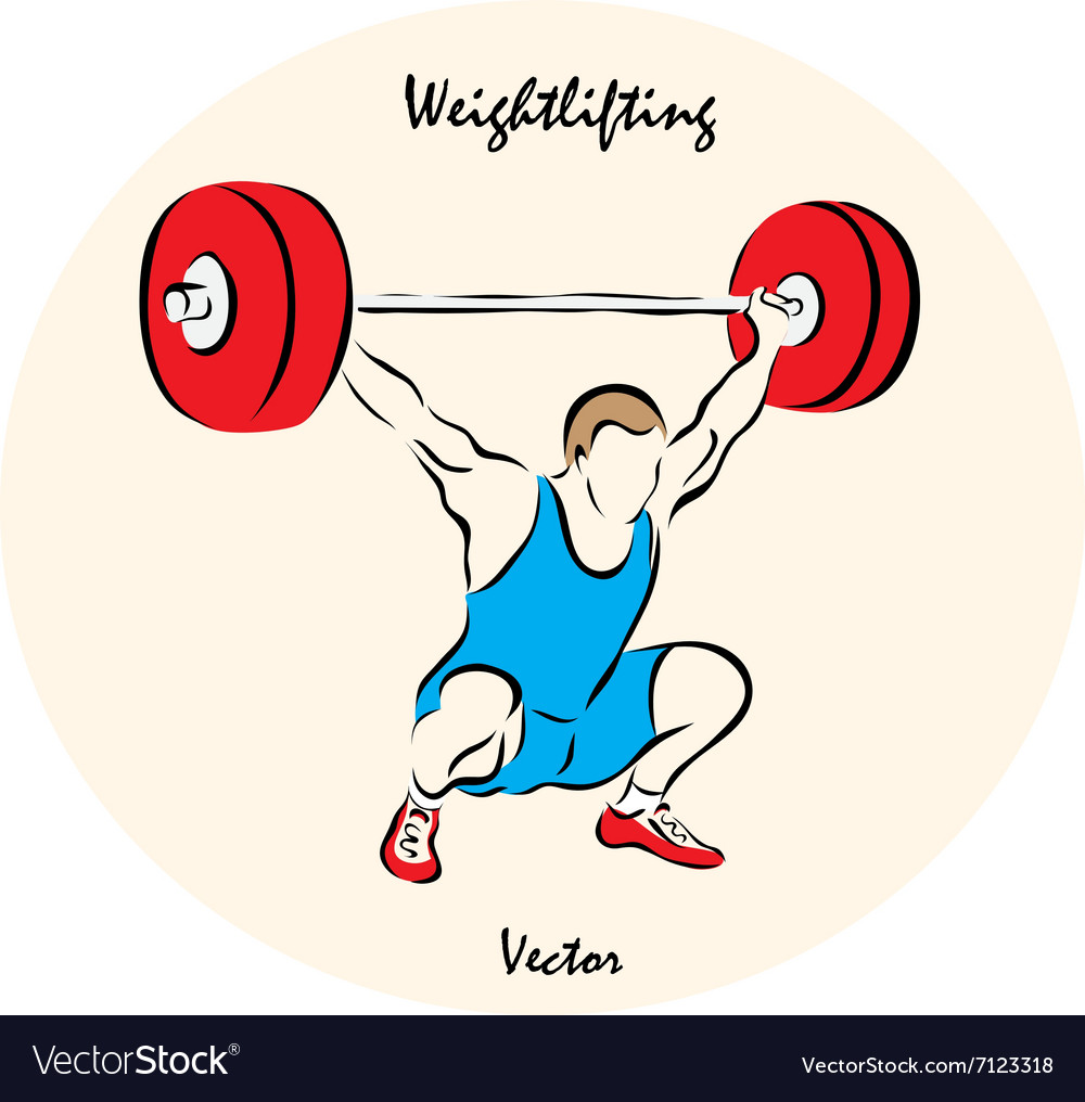 Weightlifting Royalty Free Vector Image - VectorStock