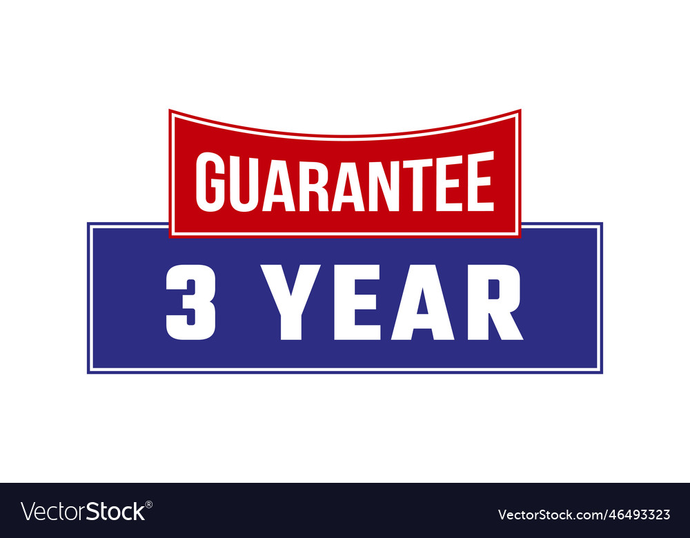 3 year guarantee seal