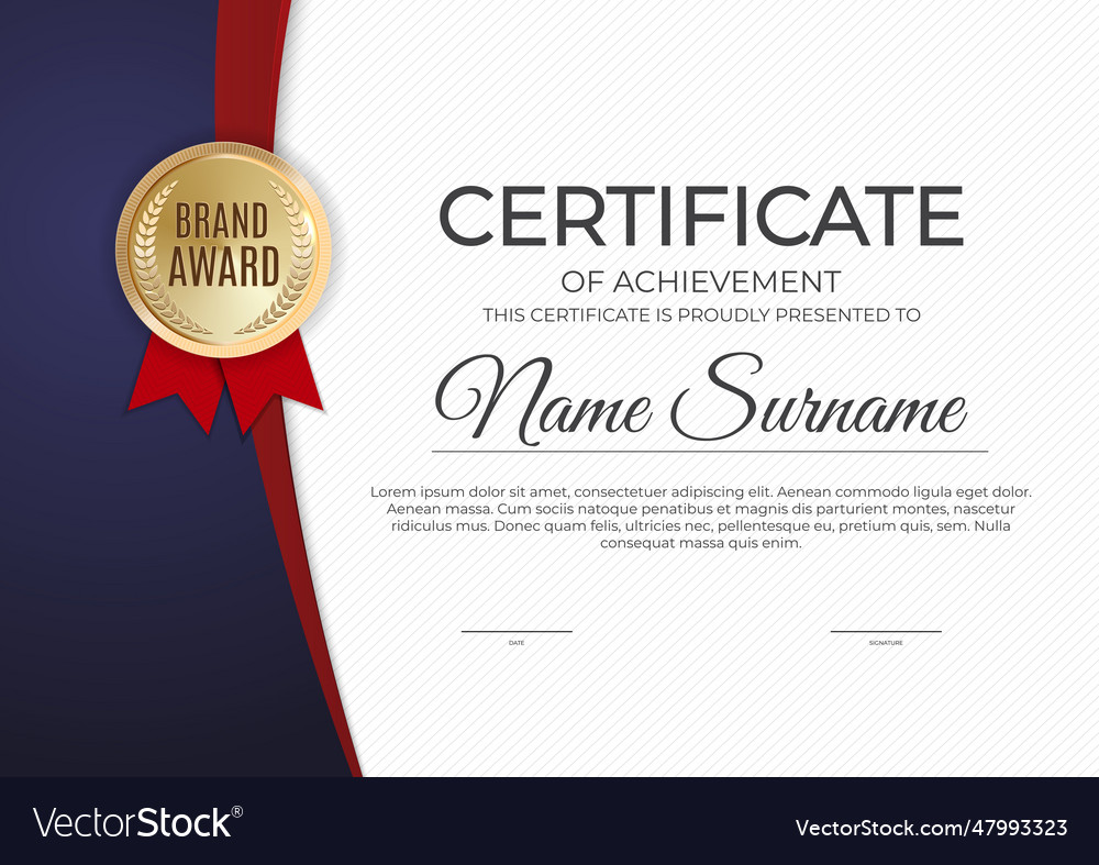 Certificate and diploma template background Vector Image