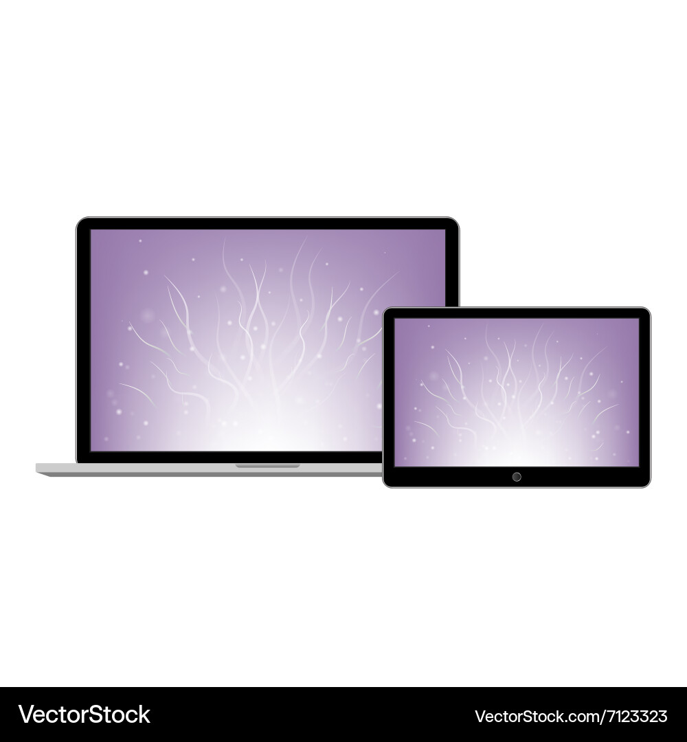 Digital devices set Royalty Free Vector Image - VectorStock