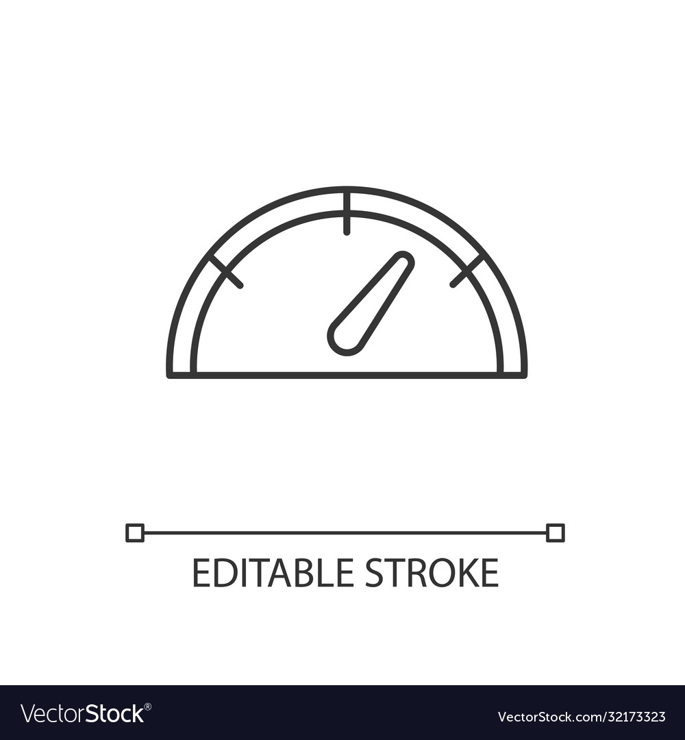 Speedometer linear icon