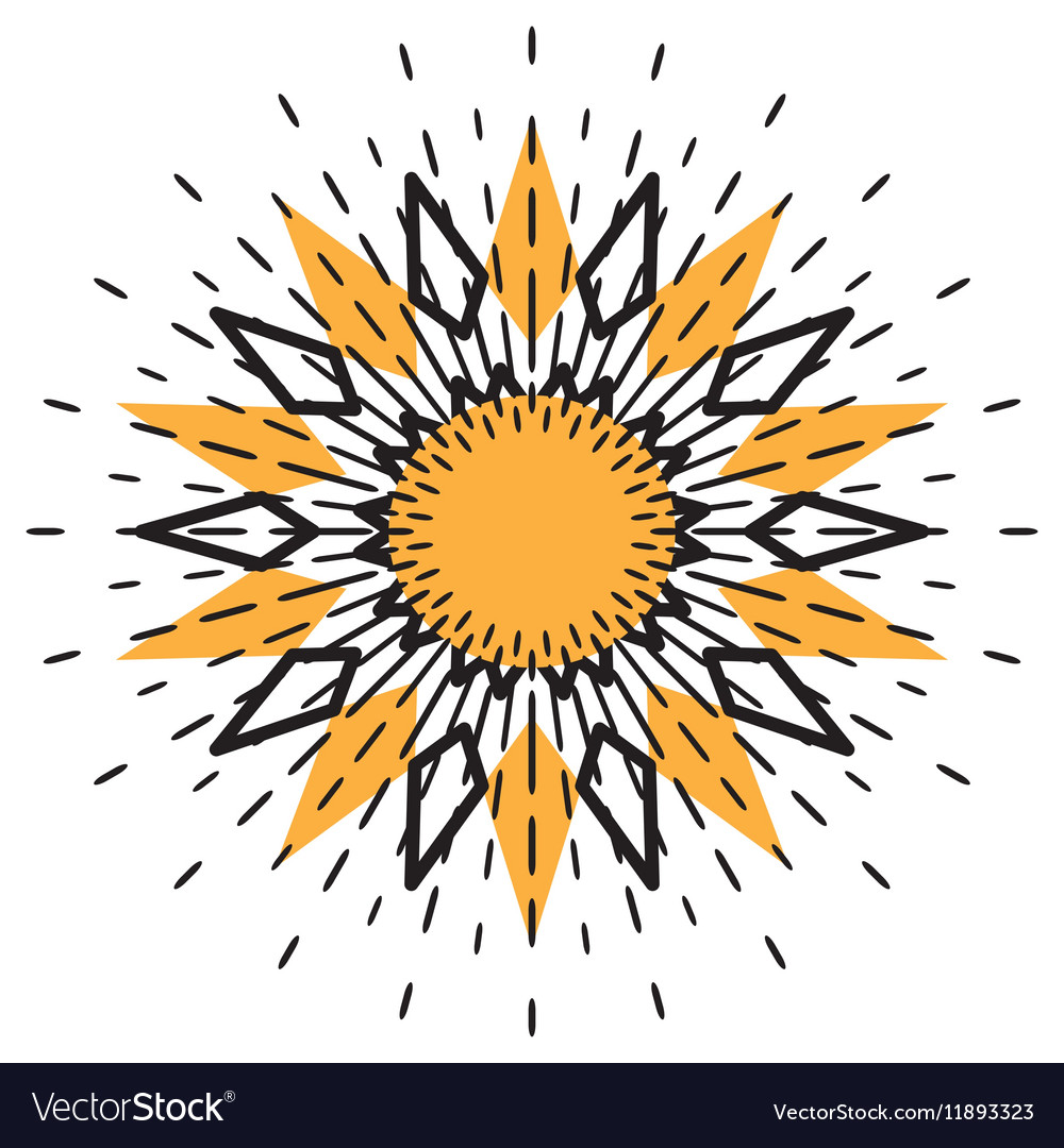 Sun icon isolated