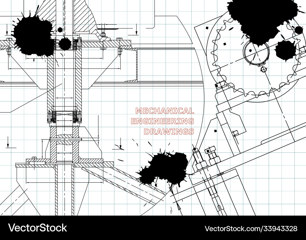 Engineering backgrounds technical mechanical Vector Image