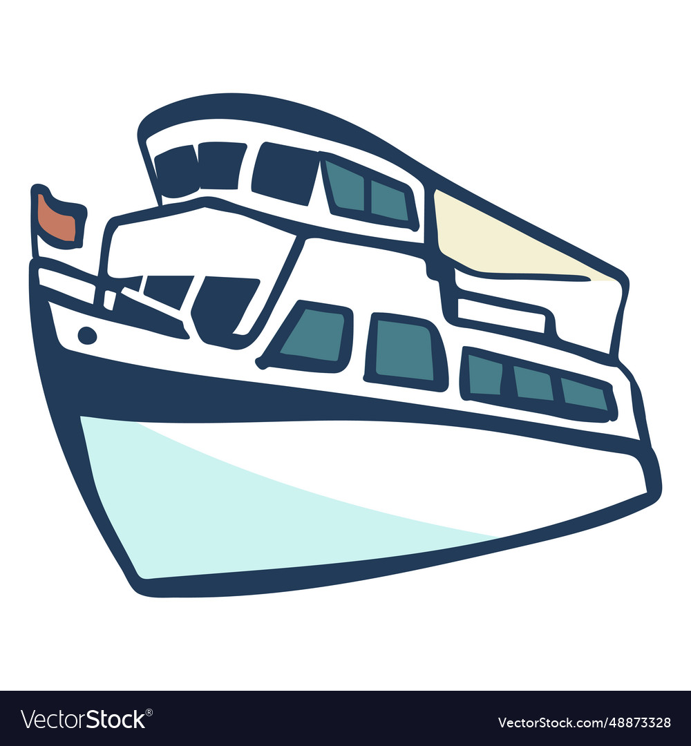 Hand drawn ship