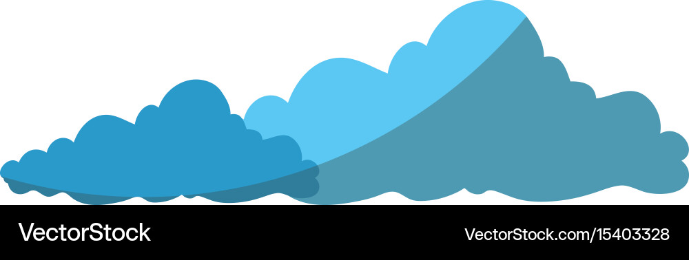Isolated cute clouds Royalty Free Vector Image