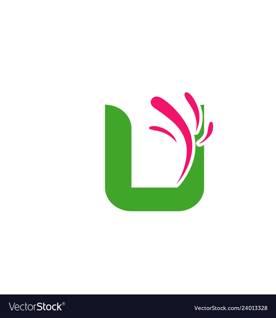 Letter u logo symbol design template elements