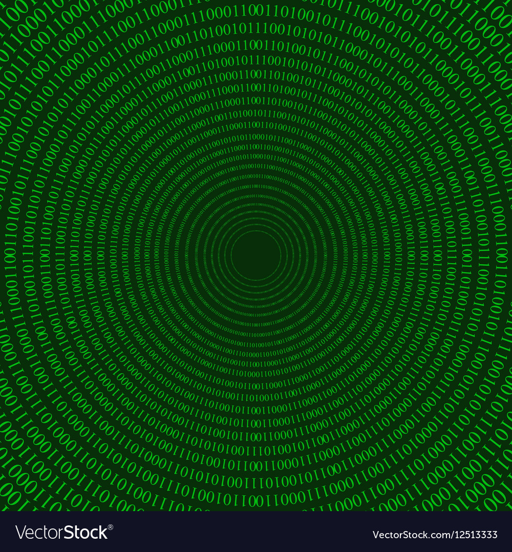 Matrix circular pattern Royalty Free Vector Image