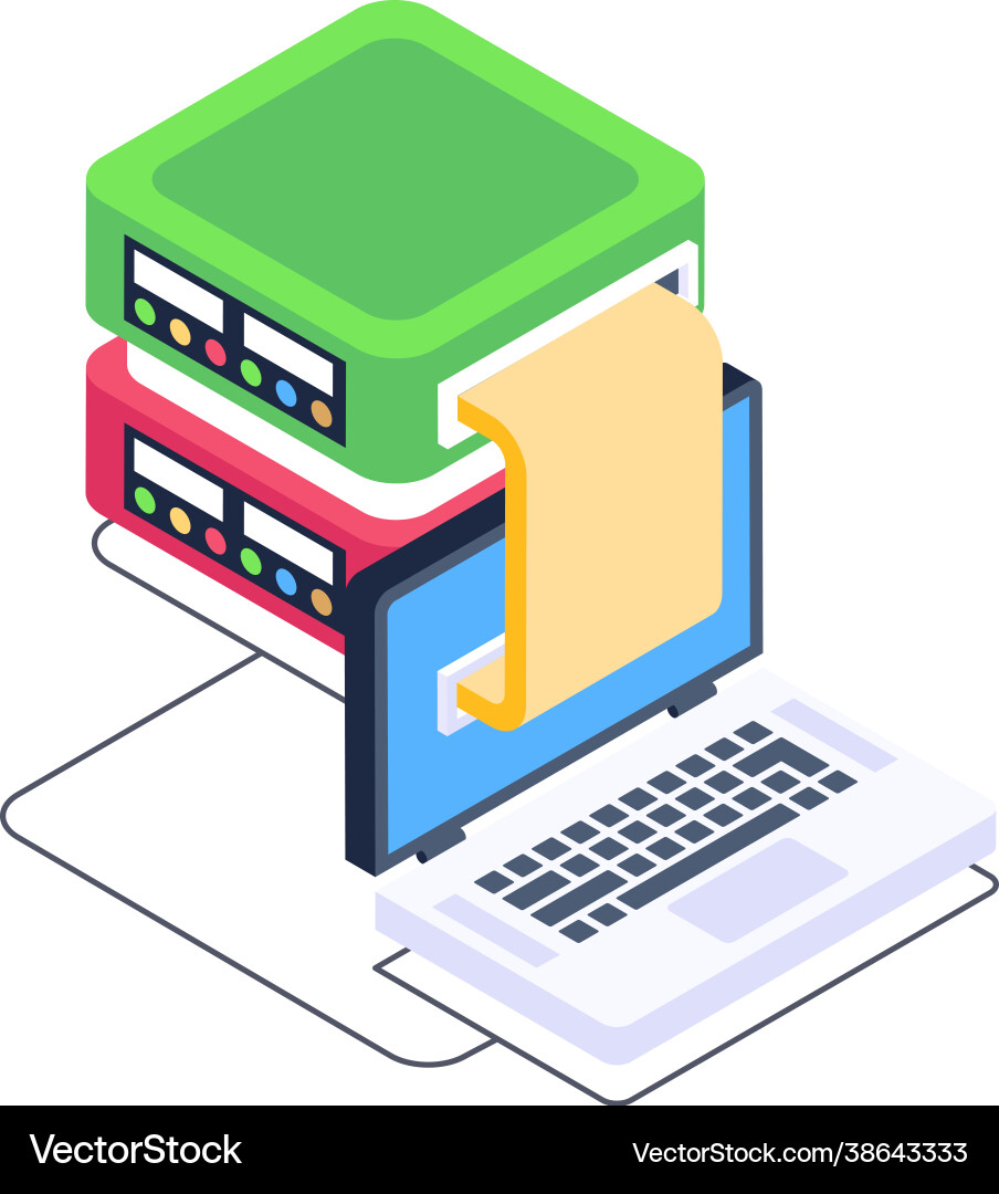 System dataserver Royalty Free Vector Image - VectorStock