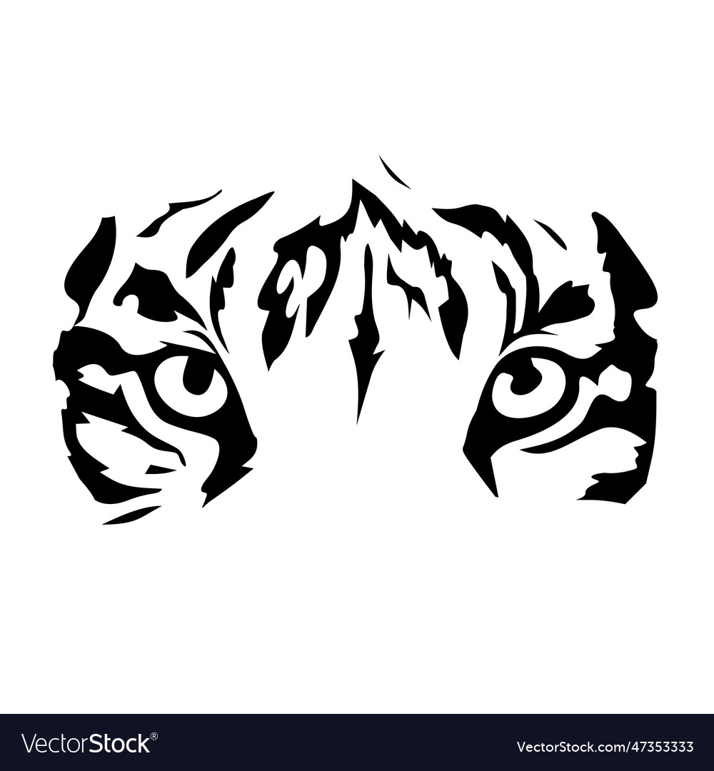 Tiger eyes icon image Royalty Free Vector Image
