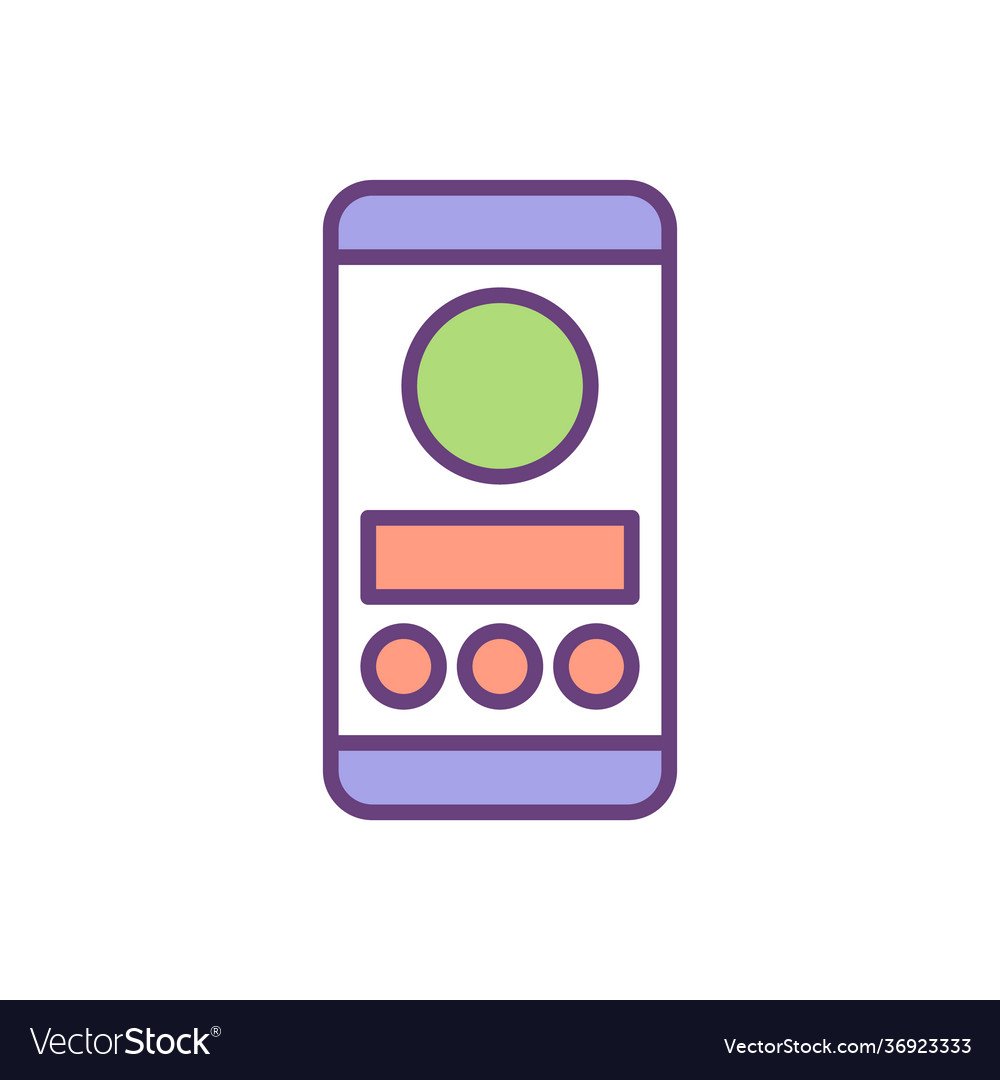 Ux and ui design rgb color icon Royalty Free Vector Image