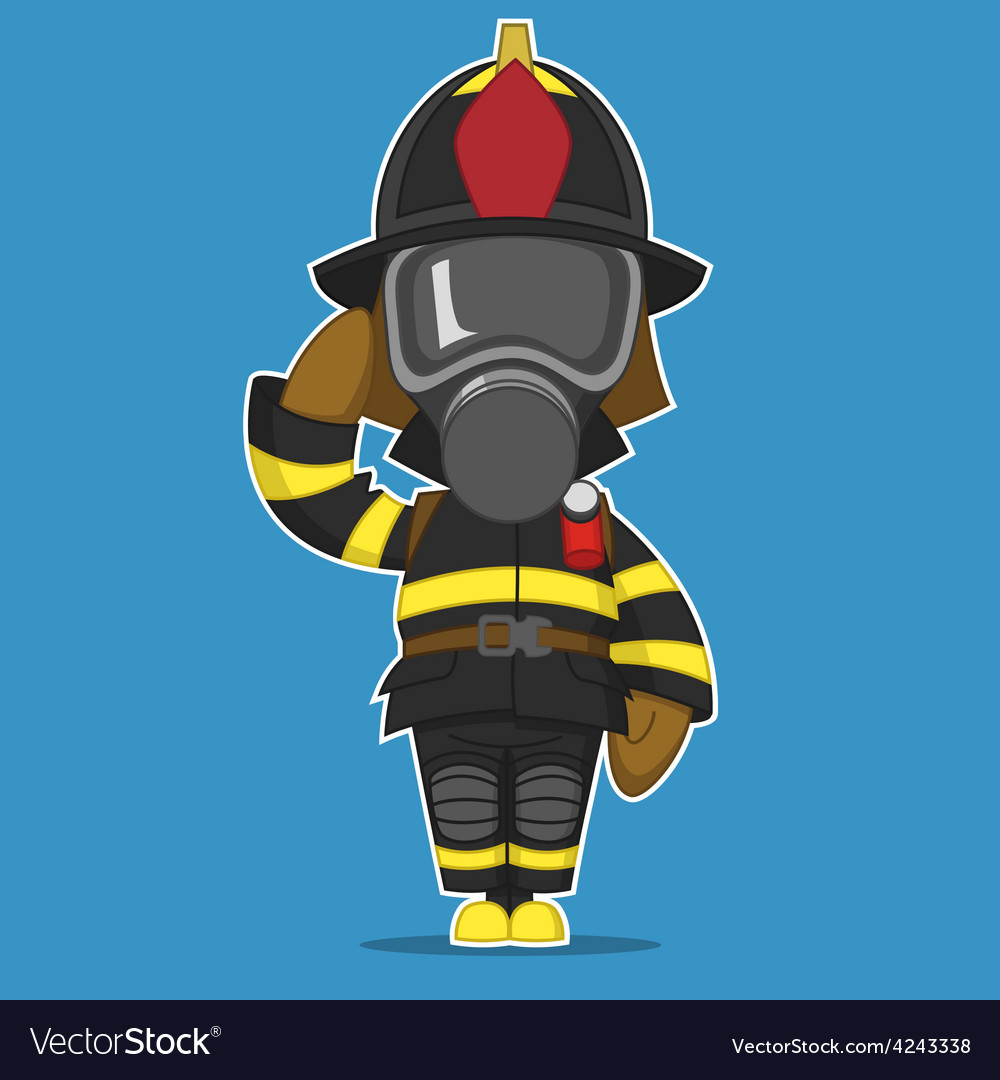 Firefighter salutes