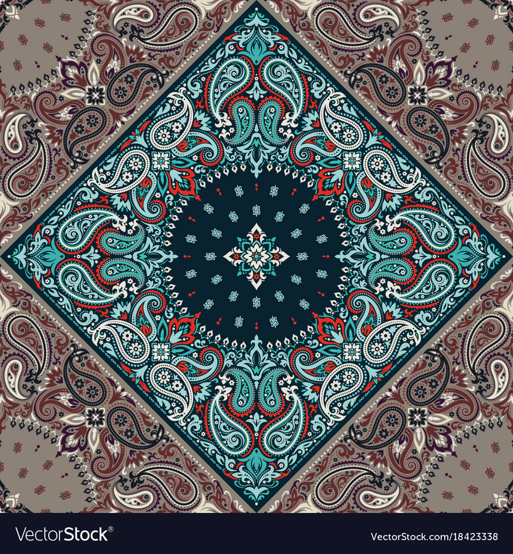 Paisley bandana print